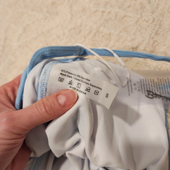 Blue Women's One Piece Swimsuit - Picture 9 of 12